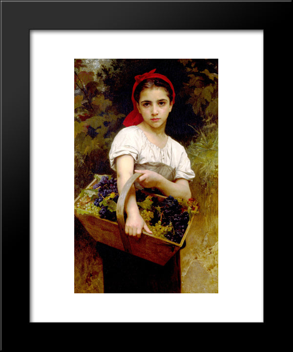 Harvester 20x24 Black Modern Wood Framed Art Print Poster by Bouguereau, William Adolphe