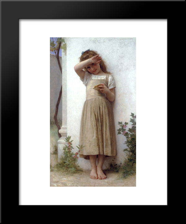 In Penitence 20x24 Black Modern Wood Framed Art Print Poster by Bouguereau, William Adolphe