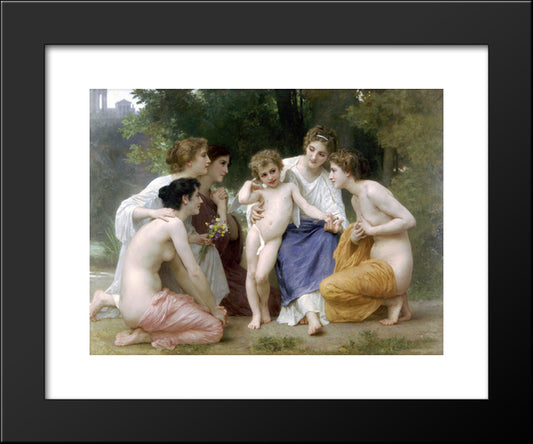 Ladmiration 20x24 Black Modern Wood Framed Art Print Poster by Bouguereau, William Adolphe