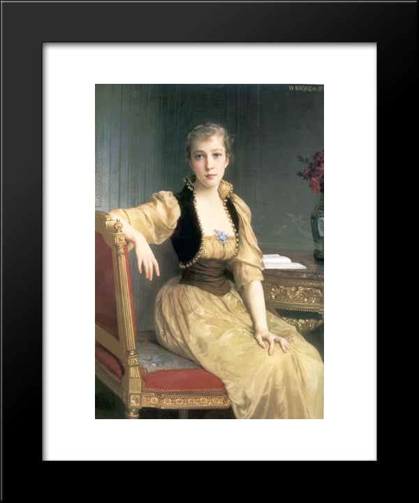 Lady Maxwell 20x24 Black Modern Wood Framed Art Print Poster by Bouguereau, William Adolphe