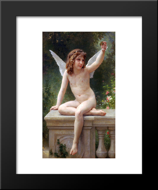 Love On The Look 20x24 Black Modern Wood Framed Art Print Poster by Bouguereau, William Adolphe