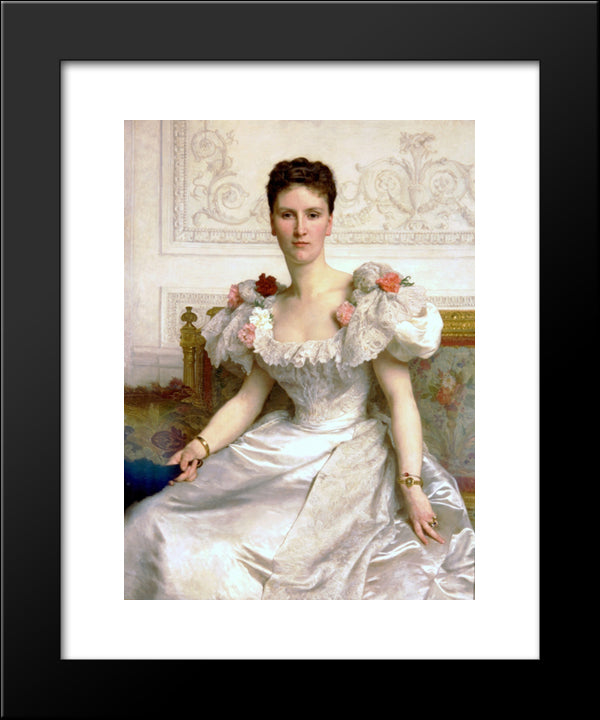 Madame La Comtesse De Cambaceres 20x24 Black Modern Wood Framed Art Print Poster by Bouguereau, William Adolphe