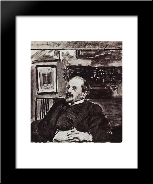 Alexander Benois 20x24 Black Modern Wood Framed Art Print Poster by Kustodiev, Boris