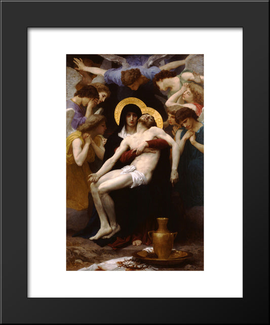 Pieta 20x24 Black Modern Wood Framed Art Print Poster by Bouguereau, William Adolphe