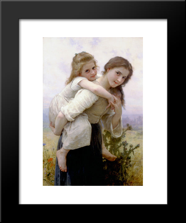 Pleasant Burden 20x24 Black Modern Wood Framed Art Print Poster by Bouguereau, William Adolphe