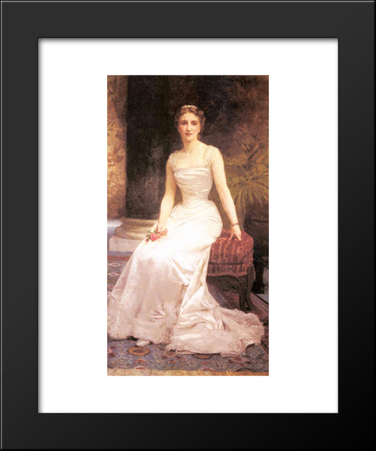 Portrait Of Madame Olry Roederer 20x24 Black Modern Wood Framed Art Print Poster by Bouguereau, William Adolphe