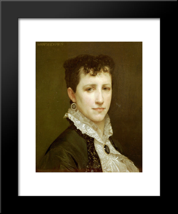 Portrait Of Miss Elizabeth Gardner 20x24 Black Modern Wood Framed Art Print Poster by Bouguereau, William Adolphe