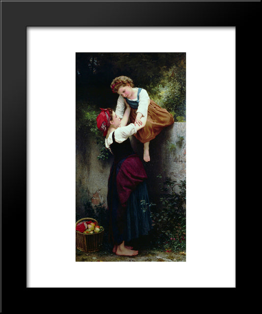 Small Marauding 20x24 Black Modern Wood Framed Art Print Poster by Bouguereau, William Adolphe