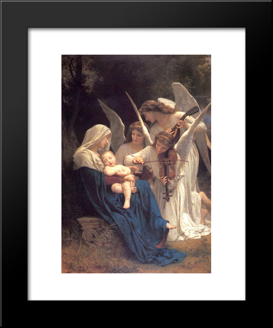 Song Of The Angels 20x24 Black Modern Wood Framed Art Print Poster by Bouguereau, William Adolphe