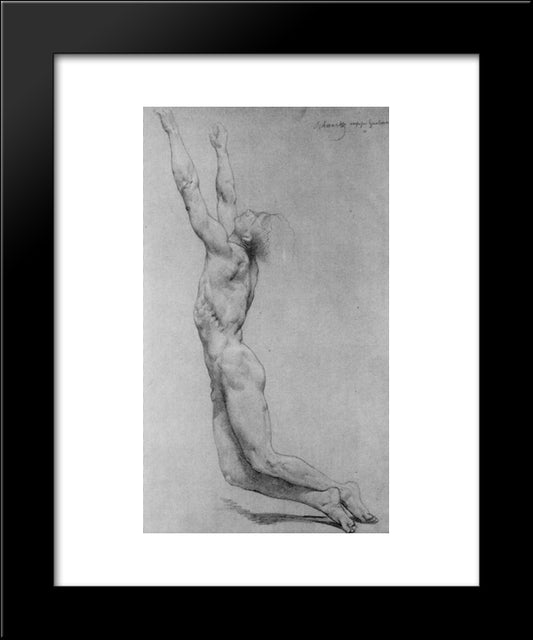 Study For The Flagellation Of Christ 20x24 Black Modern Wood Framed Art Print Poster by Bouguereau, William Adolphe