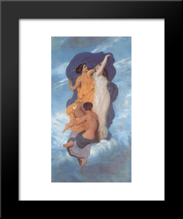 The Dance 20x24 Black Modern Wood Framed Art Print Poster by Bouguereau, William Adolphe