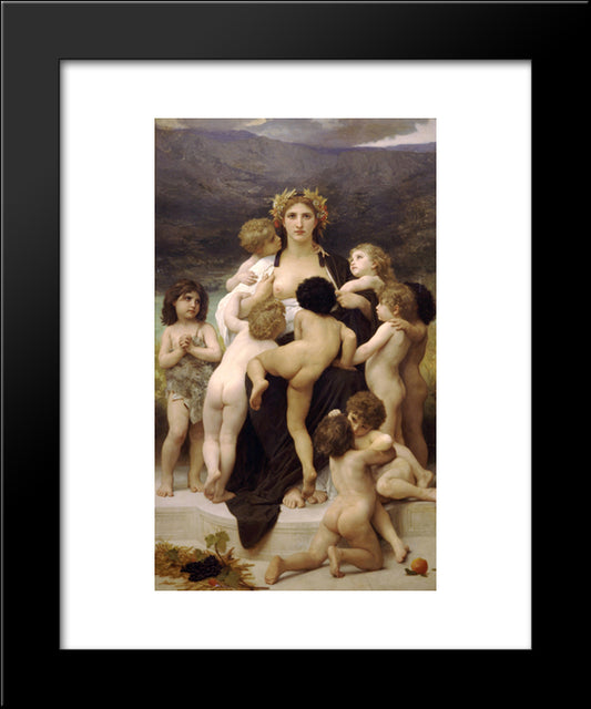The Motherland 20x24 Black Modern Wood Framed Art Print Poster by Bouguereau, William Adolphe