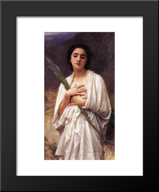 The Palm Leaf 20x24 Black Modern Wood Framed Art Print Poster by Bouguereau, William Adolphe