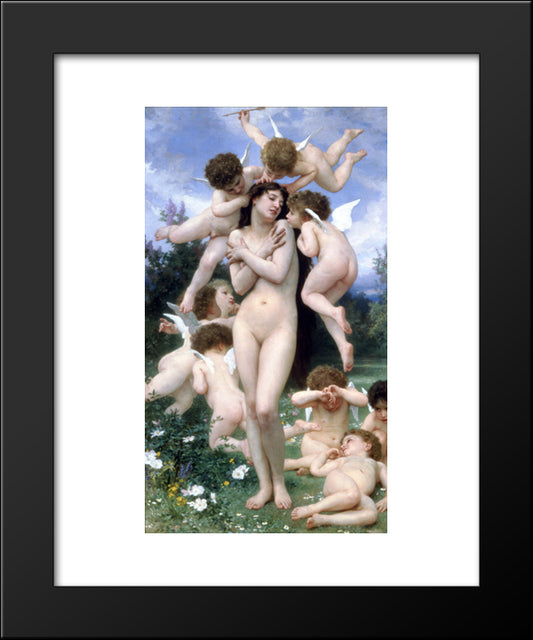 The Return Of Spring 20x24 Black Modern Wood Framed Art Print Poster by Bouguereau, William Adolphe