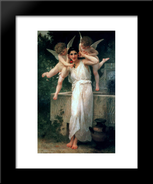 Youth 20x24 Black Modern Wood Framed Art Print Poster by Bouguereau, William Adolphe
