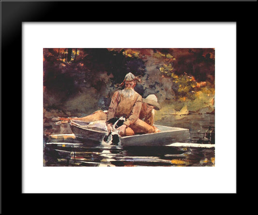 After The Hunt 20x24 Black Modern Wood Framed Art Print Poster by Homer, Winslow