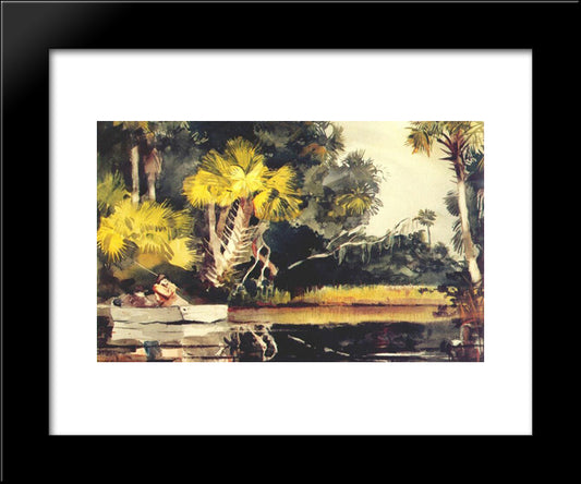 Homosassa Jungle (Florida) 20x24 Black Modern Wood Framed Art Print Poster by Homer, Winslow