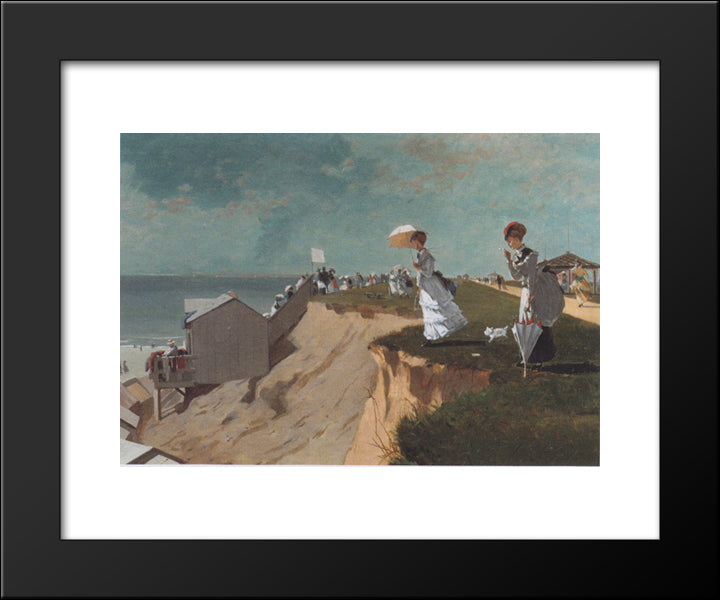 Long Branch, New Jersey 20x24 Black Modern Wood Framed Art Print Poster by Homer, Winslow