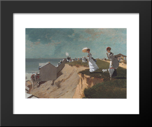 Long Branch, New Jersey 20x24 Black Modern Wood Framed Art Print Poster by Homer, Winslow