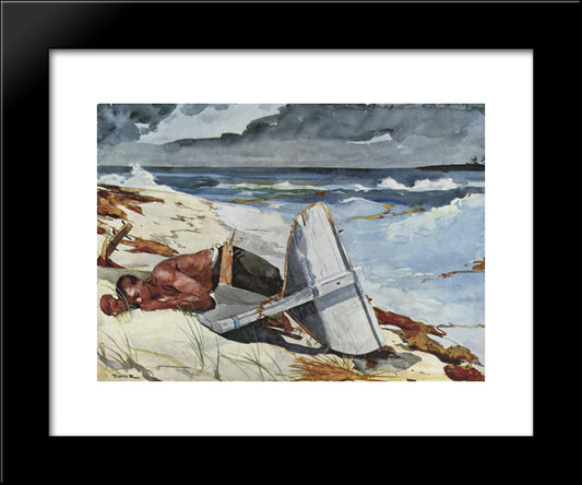 Nach Dem Tornado 20x24 Black Modern Wood Framed Art Print Poster by Homer, Winslow