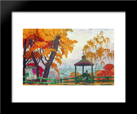 Autumn 20x24 Black Modern Wood Framed Art Print Poster by Kustodiev, Boris