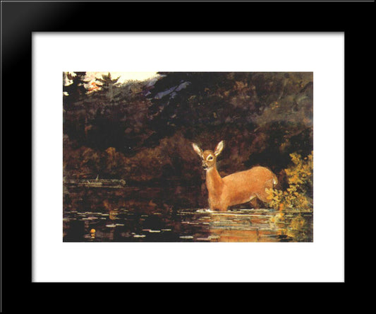 Solitude 20x24 Black Modern Wood Framed Art Print Poster by Homer, Winslow