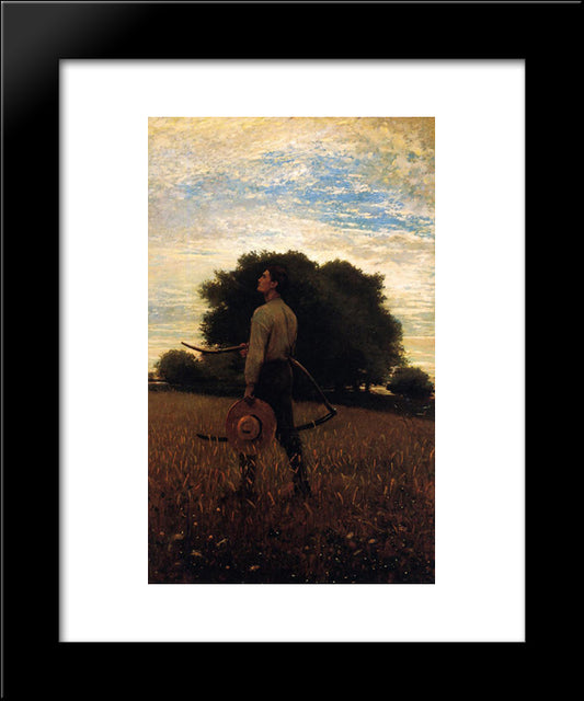 Song Of The Lark (Also Known As In The Field) 20x24 Black Modern Wood Framed Art Print Poster by Homer, Winslow