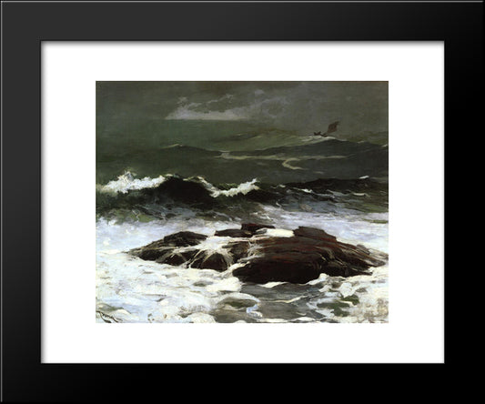 Summer Squall 20x24 Black Modern Wood Framed Art Print Poster by Homer, Winslow