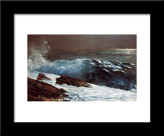 Sunlight On The Coast 20x24 Black Modern Wood Framed Art Print Poster by Homer, Winslow
