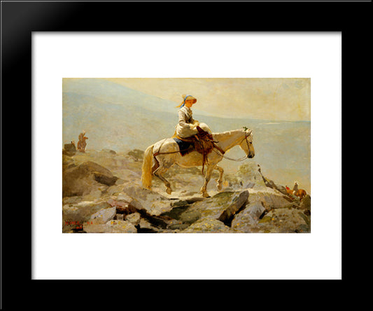 The Bridal Path, White Mountains 20x24 Black Modern Wood Framed Art Print Poster by Homer, Winslow