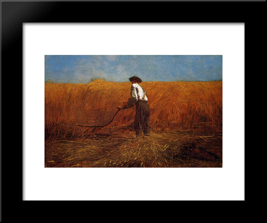 The Veteran In A New Field 20x24 Black Modern Wood Framed Art Print Poster by Homer, Winslow