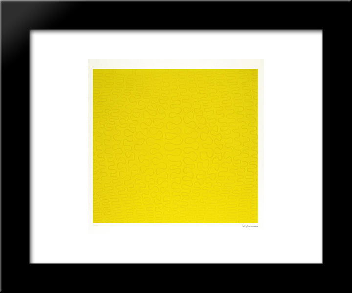Unist Composition 20x24 Black Modern Wood Framed Art Print Poster by Strzeminski, Wladyslaw