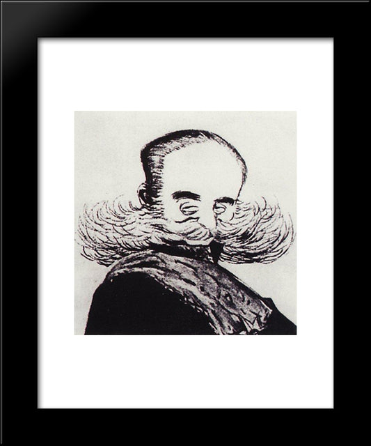 Chairman Of The Council Of Ministers I.L. Goremykin 20x24 Black Modern Wood Framed Art Print Poster by Kustodiev, Boris