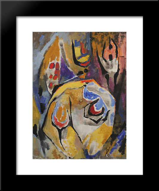 Beatrice Perdue 20x24 Black Modern Wood Framed Art Print Poster by Paalen, Wolfgang