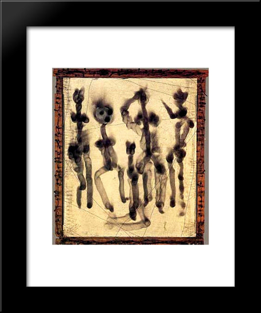 Fumage 20x24 Black Modern Wood Framed Art Print Poster by Paalen, Wolfgang