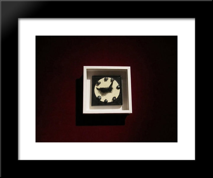 L'Heure Exacte Ii 20x24 Black Modern Wood Framed Art Print Poster by Paalen, Wolfgang