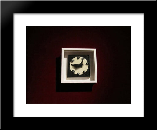 L'Heure Exacte Ii 20x24 Black Modern Wood Framed Art Print Poster by Paalen, Wolfgang