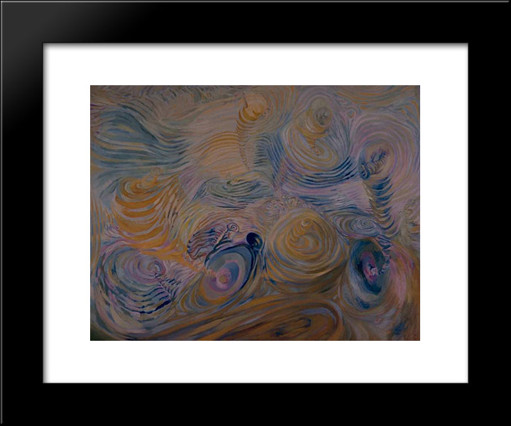 Space Unbound 20x24 Black Modern Wood Framed Art Print Poster by Paalen, Wolfgang