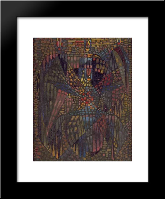 Tripolar 20x24 Black Modern Wood Framed Art Print Poster by Paalen, Wolfgang