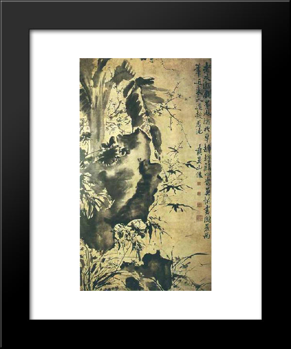 Unknown Title 20x24 Black Modern Wood Framed Art Print Poster by Xu Wei