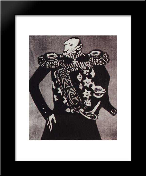 F.V. Dubasov 20x24 Black Modern Wood Framed Art Print Poster by Kustodiev, Boris