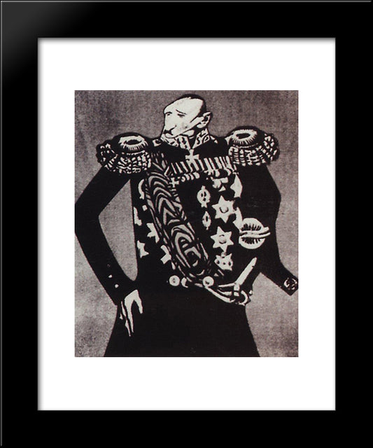 F.V. Dubasov 20x24 Black Modern Wood Framed Art Print Poster by Kustodiev, Boris
