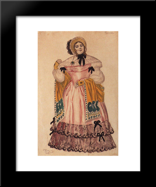 Furnacheva 20x24 Black Modern Wood Framed Art Print Poster by Kustodiev, Boris