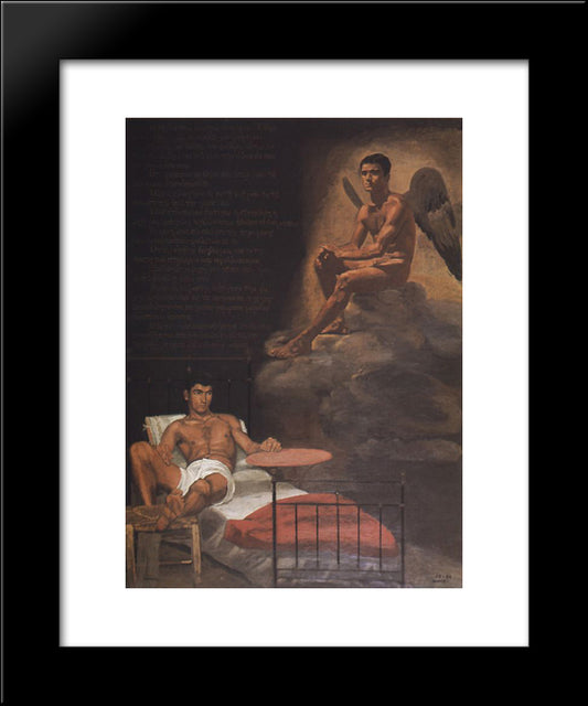 David'S Dream 20x24 Black Modern Wood Framed Art Print Poster by Tsaroychis, Yiannis