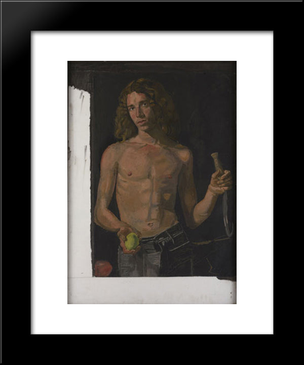 Dominic As ''Summer'' 20x24 Black Modern Wood Framed Art Print Poster by Tsaroychis, Yiannis