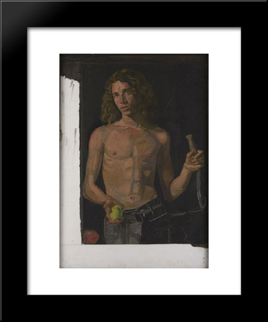 Dominic As ''Summer'' 20x24 Black Modern Wood Framed Art Print Poster by Tsaroychis, Yiannis