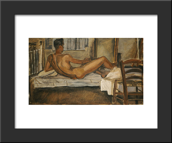 Nude 20x24 Black Modern Wood Framed Art Print Poster by Tsaroychis, Yiannis