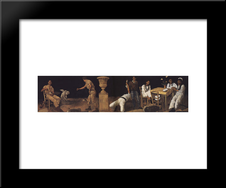 Practice 20x24 Black Modern Wood Framed Art Print Poster by Tsaroychis, Yiannis