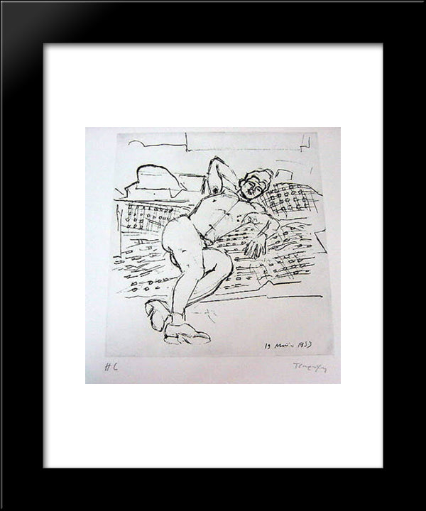 Sketch 20x24 Black Modern Wood Framed Art Print Poster by Tsaroychis, Yiannis