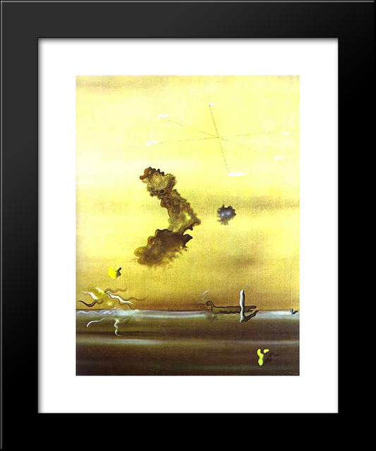 Outside 20x24 Black Modern Wood Framed Art Print Poster by Tanguy, Yves